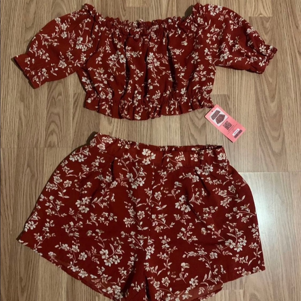 Floral shein outfit